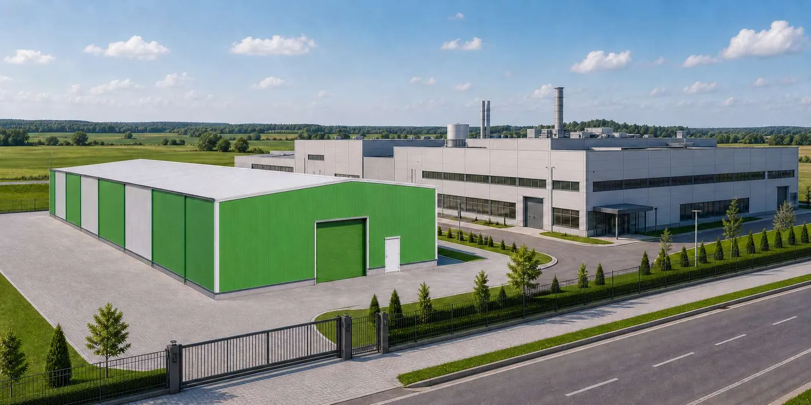 BSE na terenie Zakładu przemysłowego — widok 1